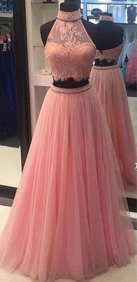 pink party gown