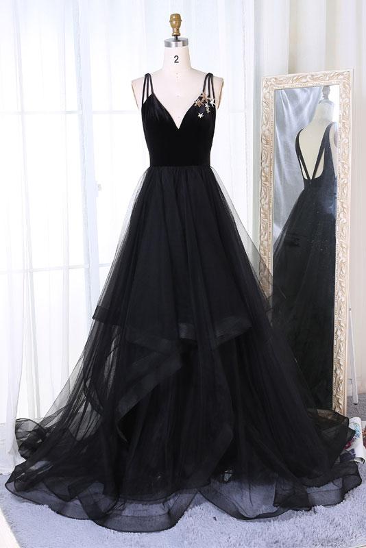 long black prom dresses 2018