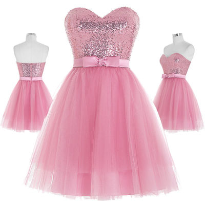 dark pink short dress