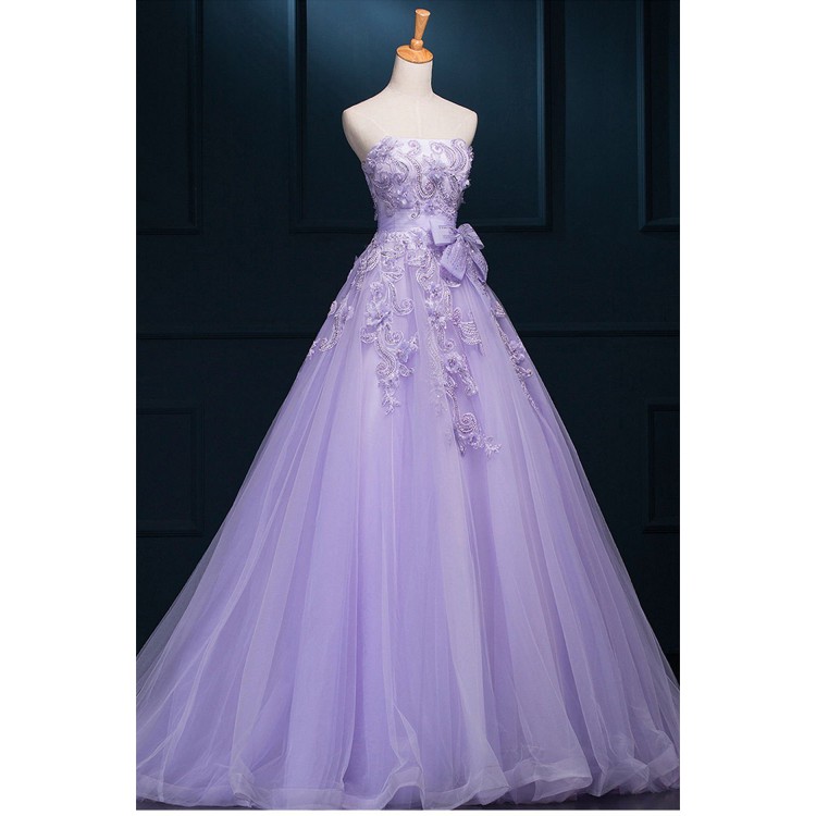 dress wedding purple