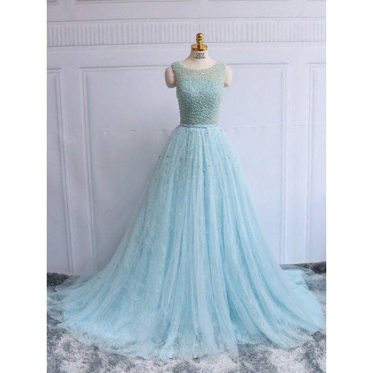 fancy light blue dress