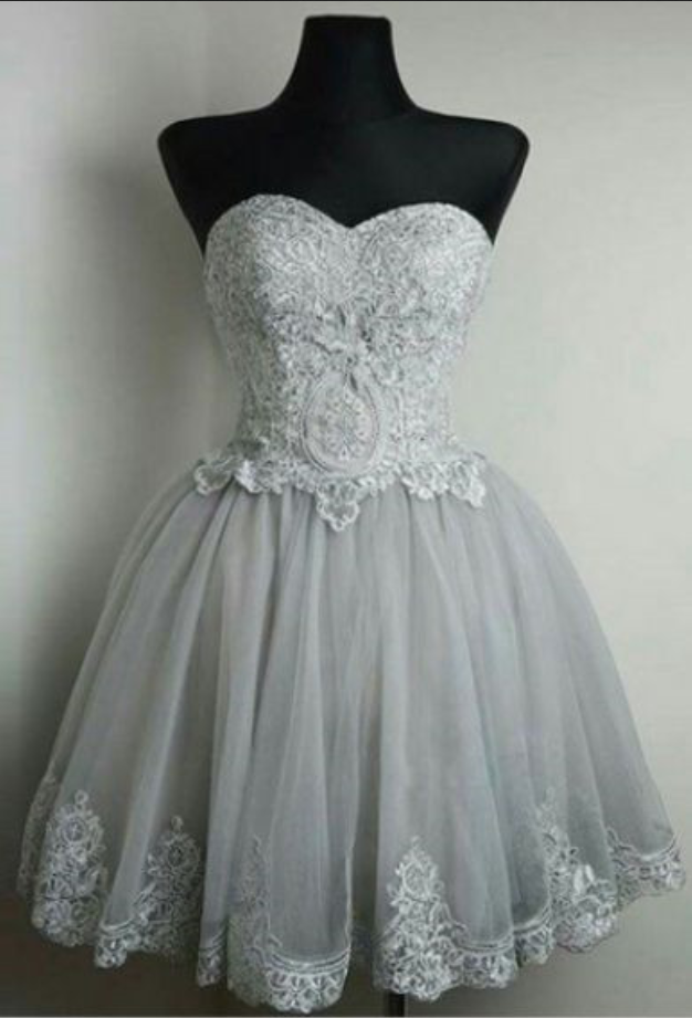 Light Grey Cocktail Dress