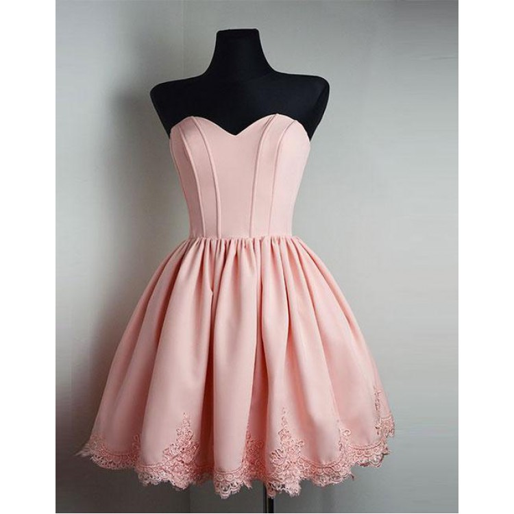 pink sweetheart dress