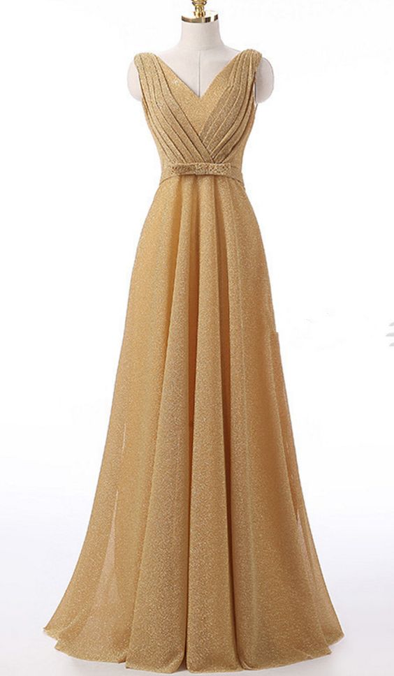 champagne color maxi dress